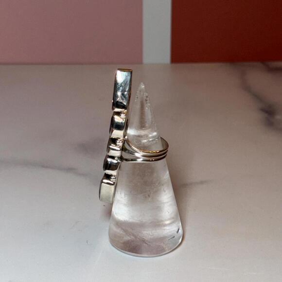 Ametrine Sterling Silver Ring: Multi-Stone Design - Picture 9 of 9